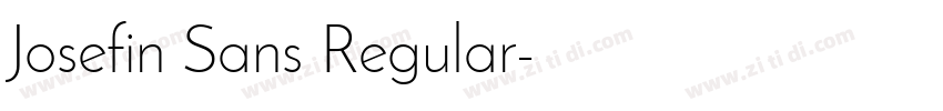 Josefin Sans Regular字体转换